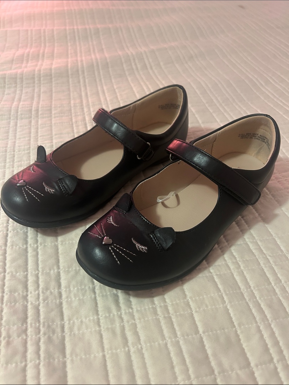 The Children's Place Black Cat Mary Jane Girls Shoes